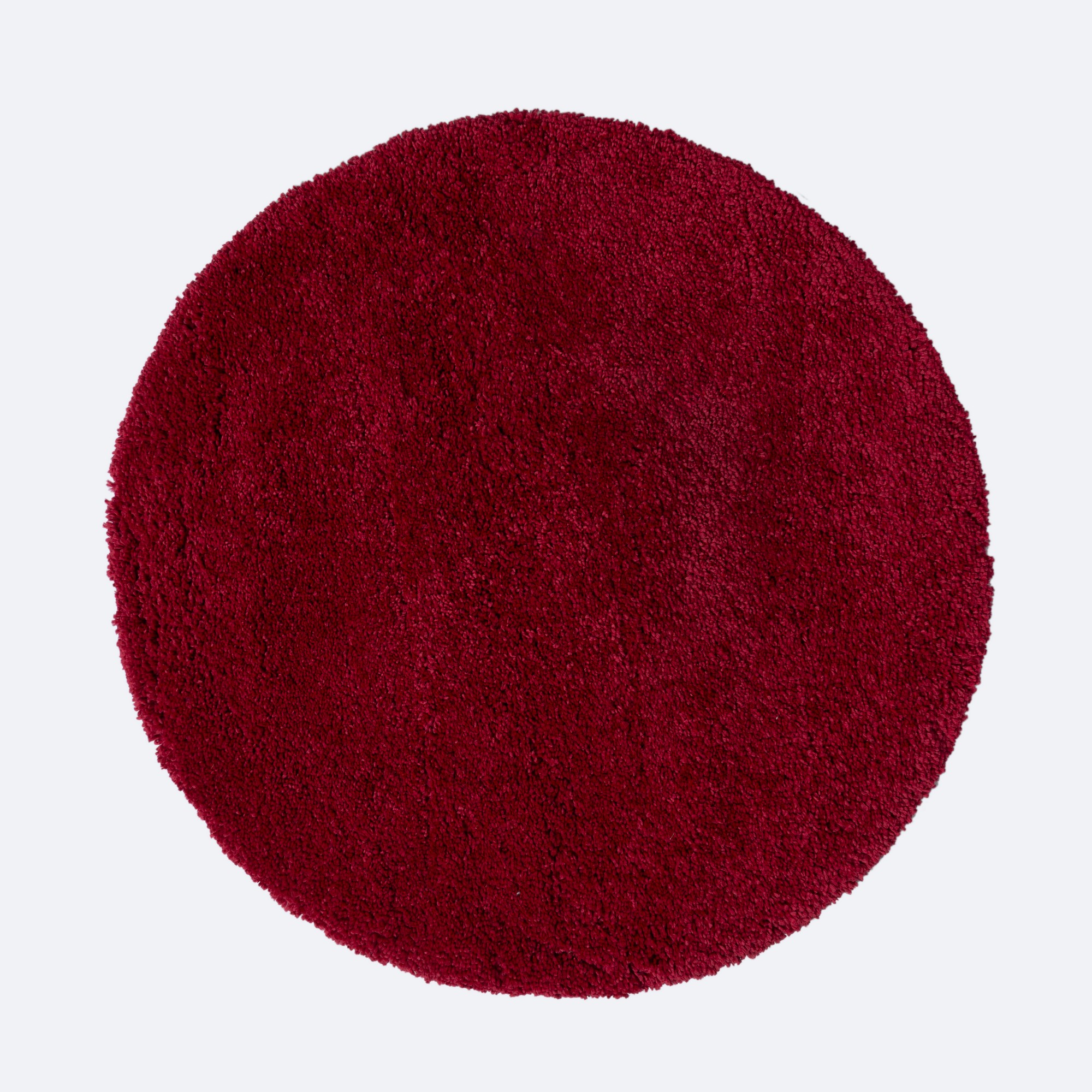 Brilliance Sparks Circle Shaggy Rugs In Red